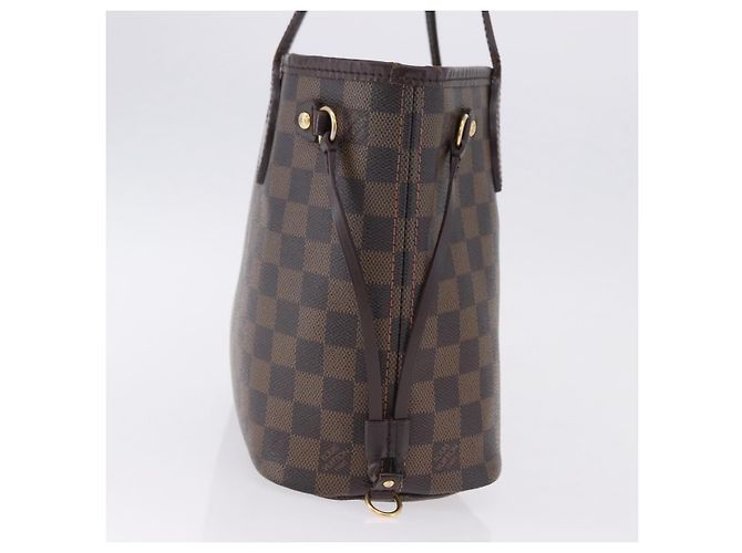 Borsa Tote LOUIS VUITTON Damier Ebene Neverfull PM N51109 LV Auth 195969 - vista 4