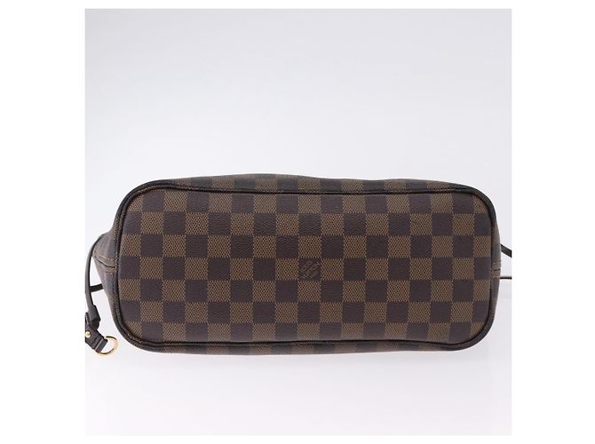 Borsa Tote LOUIS VUITTON Damier Ebene Neverfull PM N51109 LV Auth 195969 - vista 5