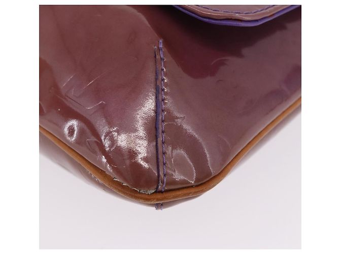 LOUIS VUITTON Monogram Vernis Thompson Street Bag Purple M91095 LV Auth BA14866 Porpora - vista 16