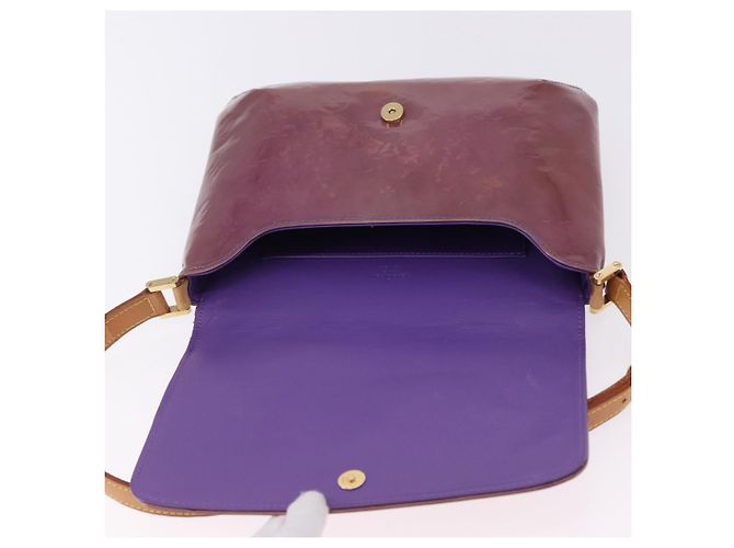 LOUIS VUITTON Monogram Vernis Thompson Street Bag Purple M91095 LV Auth BA14866 Porpora - vista 19