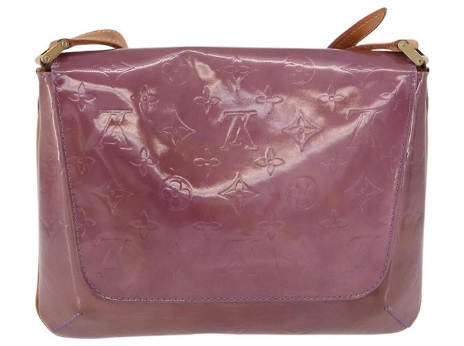 LOUIS VUITTON Monogram Vernis Thompson Street Bag Purple M91095 LV Auth BA14866 Porpora - vista 2