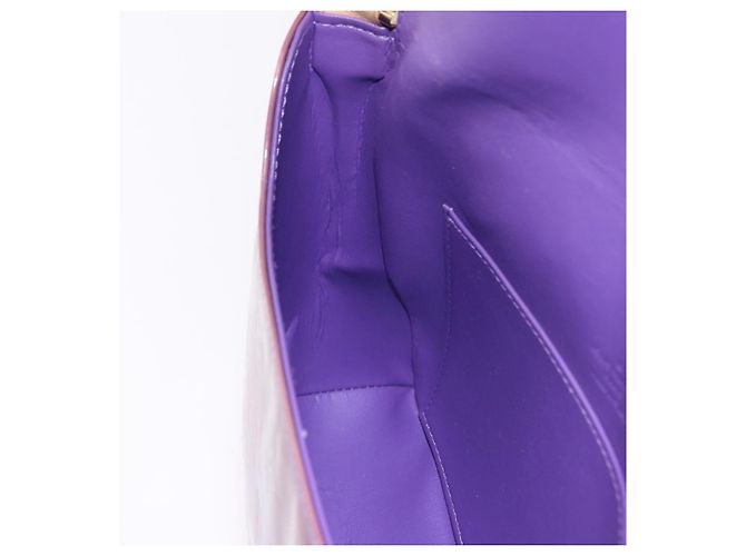 LOUIS VUITTON Monogram Vernis Thompson Street Bag Purple M91095 LV Auth BA14866 Porpora - vista 22