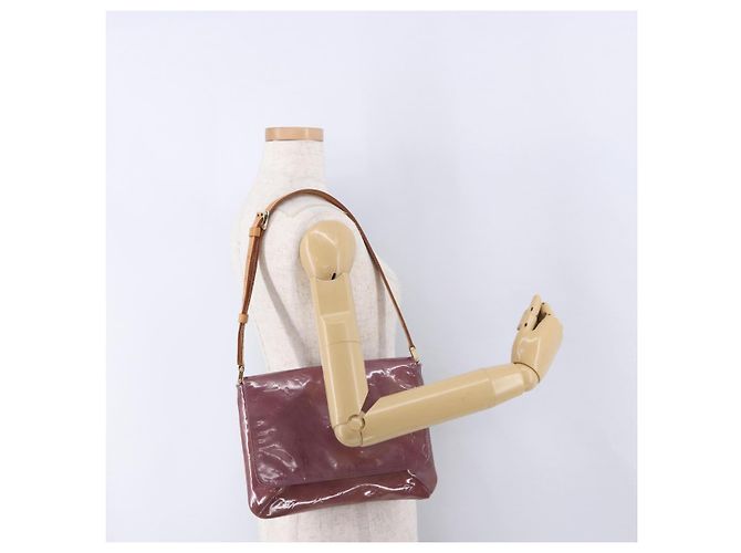 LOUIS VUITTON Monogram Vernis Thompson Street Bag Purple M91095 LV Auth BA14866 Porpora - vista 24