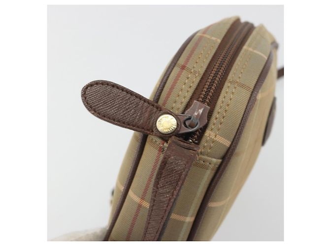 Borsa a tracolla Burberrys Nova Check Canvas Beige Tono Oro Auth BA14775 - vista 10