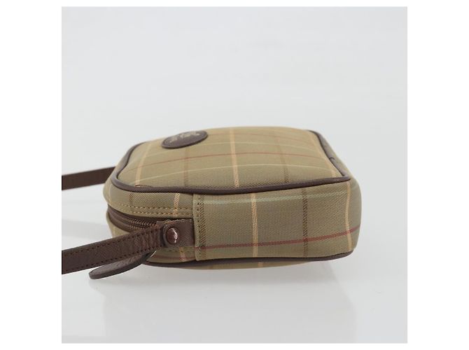 Borsa a tracolla Burberrys Nova Check Canvas Beige Tono Oro Auth BA14775 - vista 4