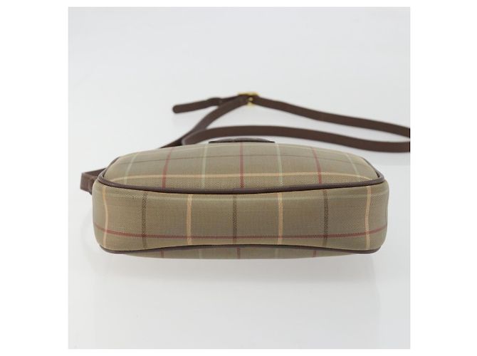 Borsa a tracolla Burberrys Nova Check Canvas Beige Tono Oro Auth BA14775 - vista 5