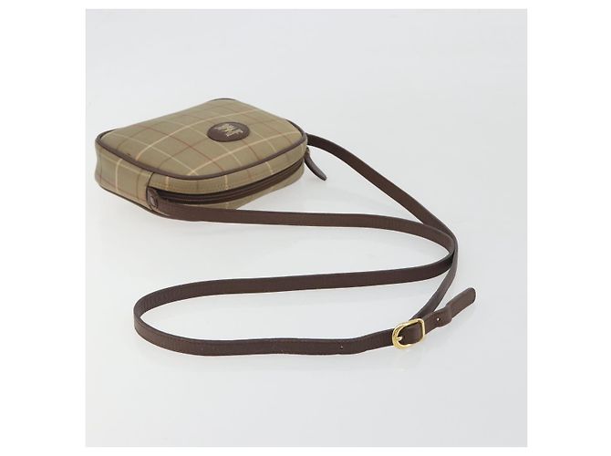 Borsa a tracolla Burberrys Nova Check Canvas Beige Tono Oro Auth BA14775 - vista 7