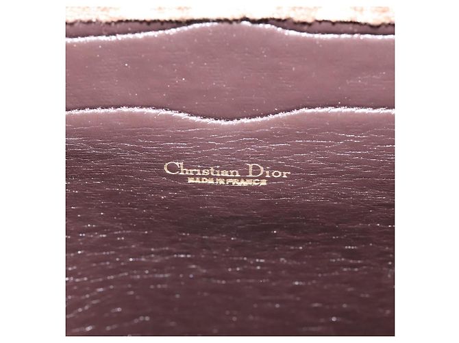 Borsa a mano Christian Dior Trotter Canvas Beige Gold Tone Auth 196433A - vista 16