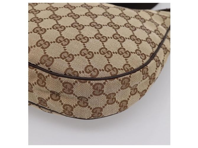 Borsa a Tracolla GUCCI GG Canvas Beige Silver 122790 Auth am12405V Argento - vista 10