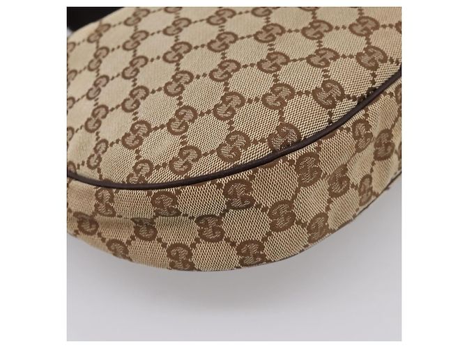 Borsa a Tracolla GUCCI GG Canvas Beige Silver 122790 Auth am12405V Argento - vista 11