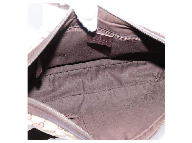 Borsa a Tracolla GUCCI GG Canvas Beige Silver 122790 Auth am12405V Argento - vista 16