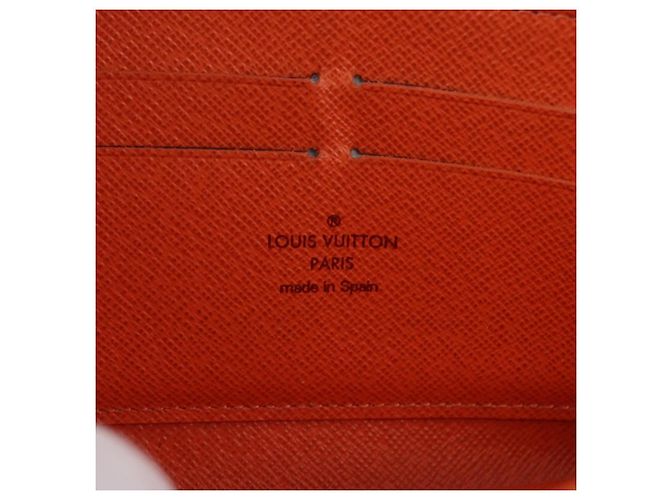 LOUIS VUITTON Monogram Multicolor Zippy Wallet White Orange M60241 Auth BA14910V Bianco Arancione - vista 18
