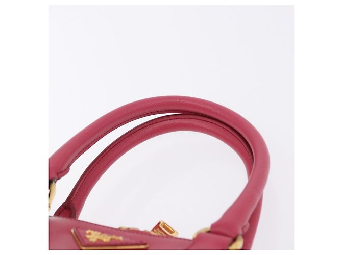 Borsa a mano PRADA Galleria Saffiano 2way Pink Gold Auth 198736V Rosa D'oro - vista 15