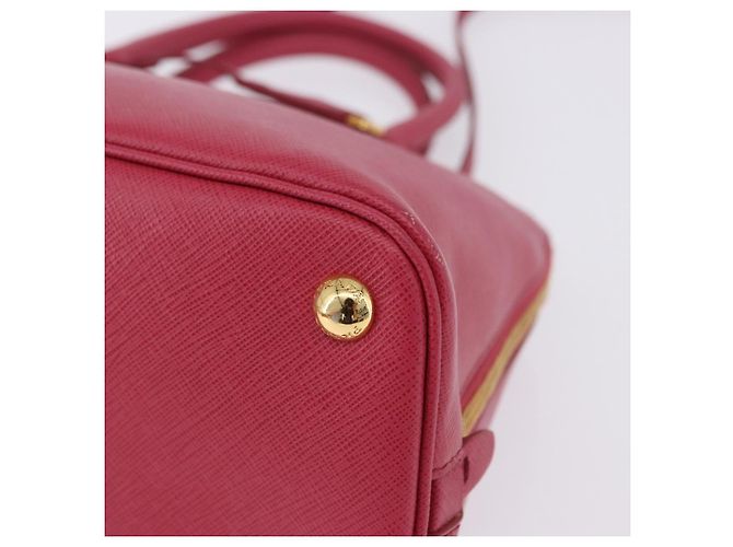 Borsa a mano PRADA Galleria Saffiano 2way Pink Gold Auth 198736V Rosa D'oro - vista 18