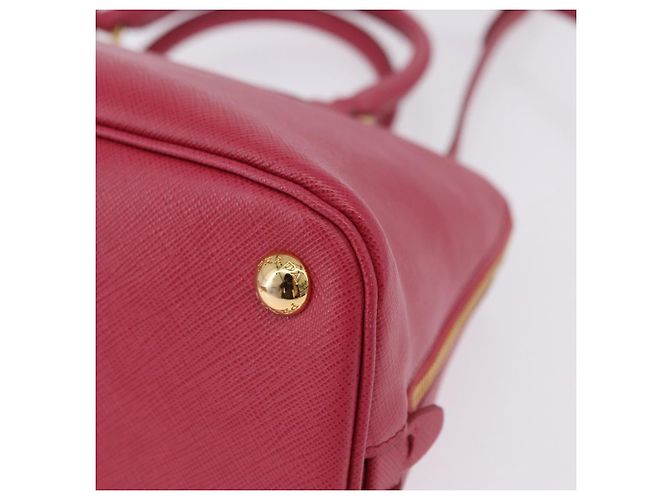 Borsa a mano PRADA Galleria Saffiano 2way Pink Gold Auth 198736V Rosa D'oro - vista 20
