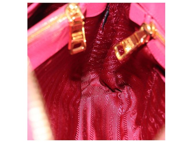 Borsa a mano PRADA Galleria Saffiano 2way Pink Gold Auth 198736V Rosa D'oro - vista 26