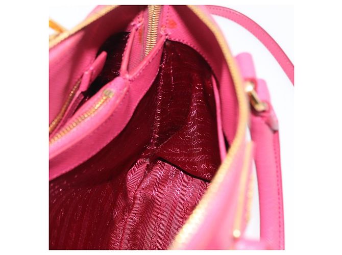 Borsa a mano PRADA Galleria Saffiano 2way Pink Gold Auth 198736V Rosa D'oro - vista 28