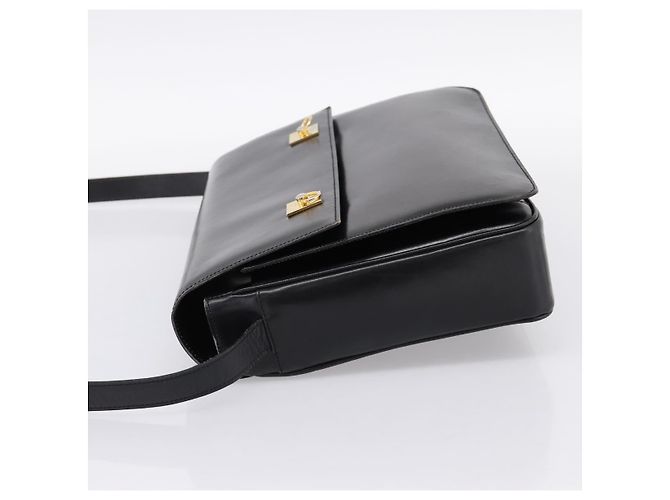 Céline Borsa a tracolla CELINE in pelle nera e oro Auth mr2828 Nero D'oro - vista 3