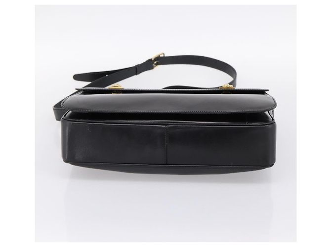 Céline Borsa a tracolla CELINE in pelle nera e oro Auth mr2828 Nero D'oro - vista 5