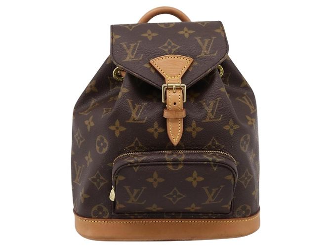 Zaino LOUIS VUITTON Monogram Montsouris PM M51137 LV Auth 198492A Monogramma - vista 13