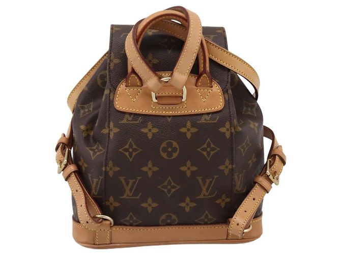 Zaino LOUIS VUITTON Monogram Montsouris PM M51137 LV Auth 198492A Monogramma - vista 2
