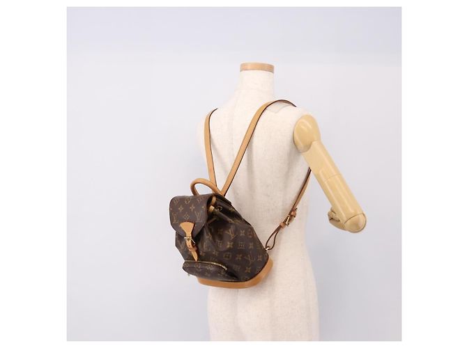 Zaino LOUIS VUITTON Monogram Montsouris PM M51137 LV Auth 198492A Monogramma - vista 23