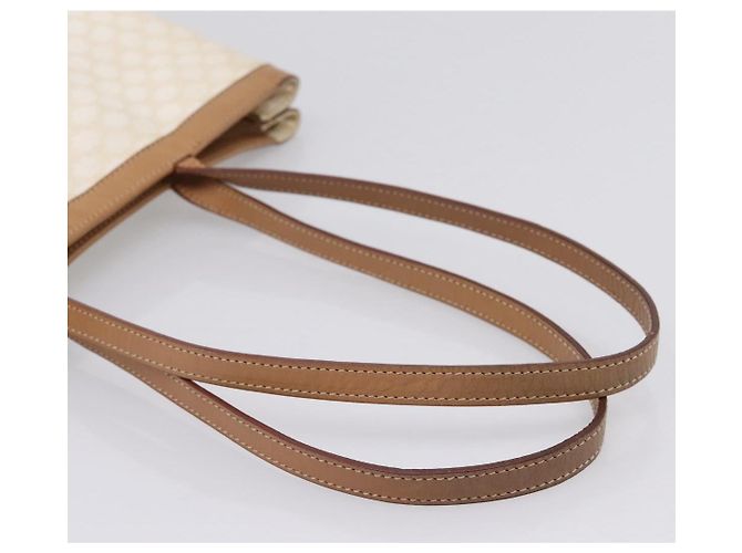 Céline CELINE Macadam Tote Bag PVC Leder Weiß Beige Auth 198626 - Ansicht 7