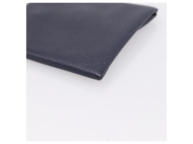 Hermès Monedero HERMES Bastia de cuero Navy Auth 198834V Azul marino - vista 10
