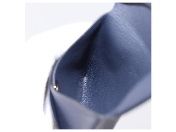 Hermès Monedero HERMES Bastia de cuero Navy Auth 198834V Azul marino - vista 16