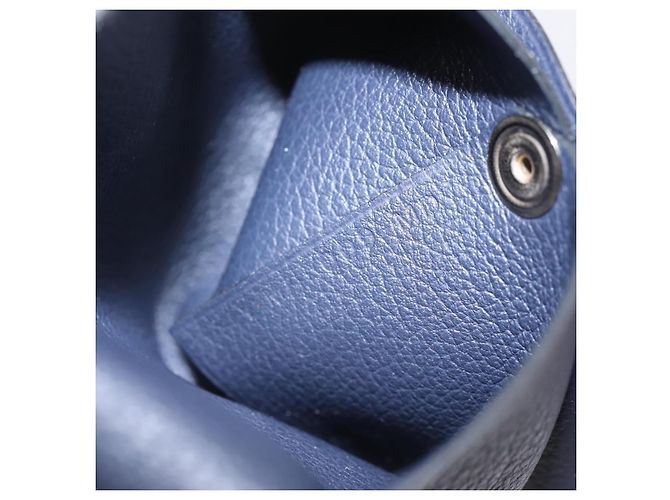 Hermès Monedero HERMES Bastia de cuero Navy Auth 198834V Azul marino - vista 17