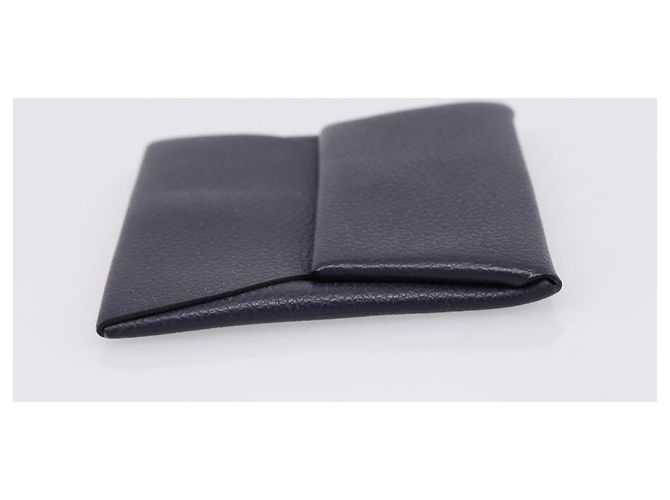 Hermès Monedero HERMES Bastia de cuero Navy Auth 198834V Azul marino - vista 5