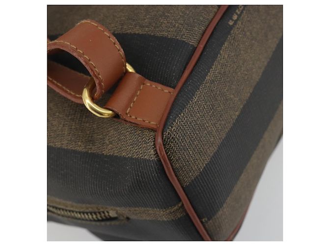 Pequin FENDI Pecan Rucksack PVC Leather Brown Gold Tone Auth 194161 Braun - Ansicht 18