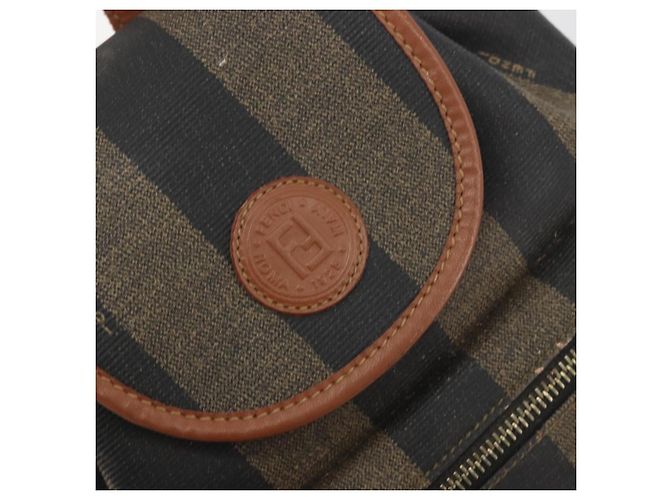 Pequin FENDI Pecan Rucksack PVC Leather Brown Gold Tone Auth 194161 Braun - Ansicht 19
