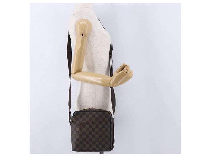 LOUIS VUITTON Damier Ebene Olaf PM Shoulder Bag N41442 LV Auth bs36700 - vista 23