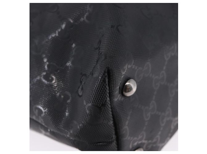 Borsa Tote GUCCI GG Implementation PVC Nero Argento 229848 Auth ka5714A - vista 10