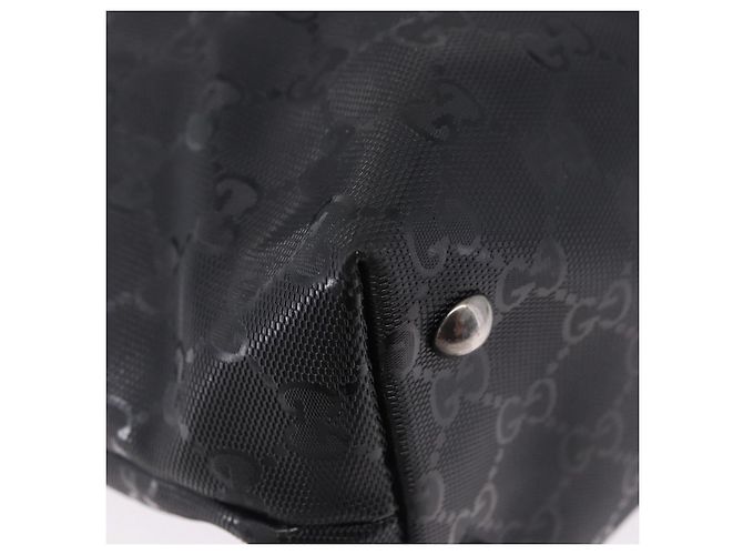 Borsa Tote GUCCI GG Implementation PVC Nero Argento 229848 Auth ka5714A - vista 12