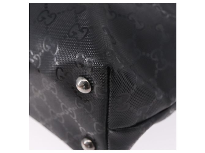 Borsa Tote GUCCI GG Implementation PVC Nero Argento 229848 Auth ka5714A - vista 13