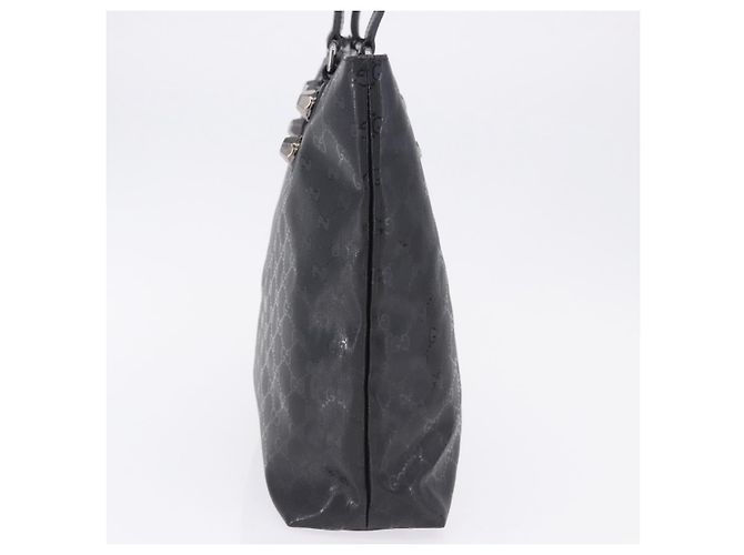 Borsa Tote GUCCI GG Implementation PVC Nero Argento 229848 Auth ka5714A - vista 4