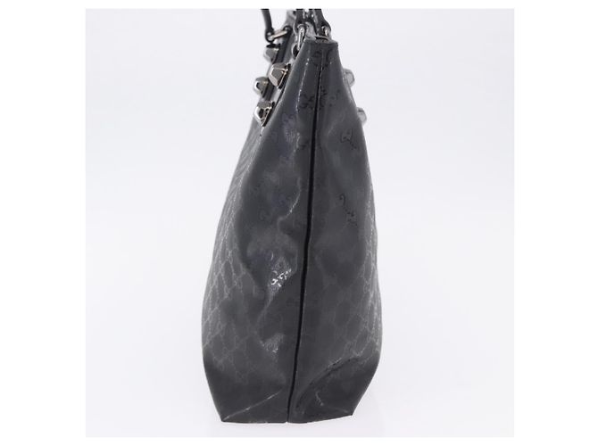 Borsa Tote GUCCI GG Implementation PVC Nero Argento 229848 Auth ka5714A - vista 5