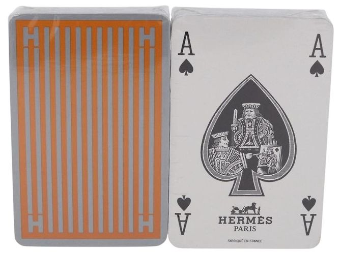 Hermès Carte da gioco HERMES carta Silver Auth BA15237V Argento - vista 2