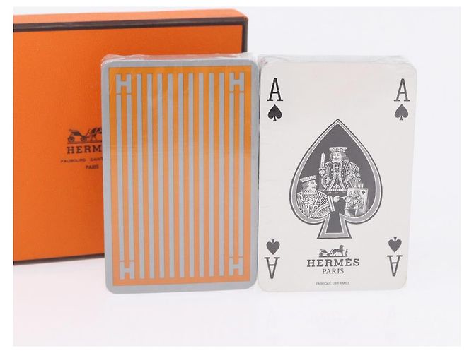 Hermès Carte da gioco HERMES carta Silver Auth BA15237V Argento - vista 6