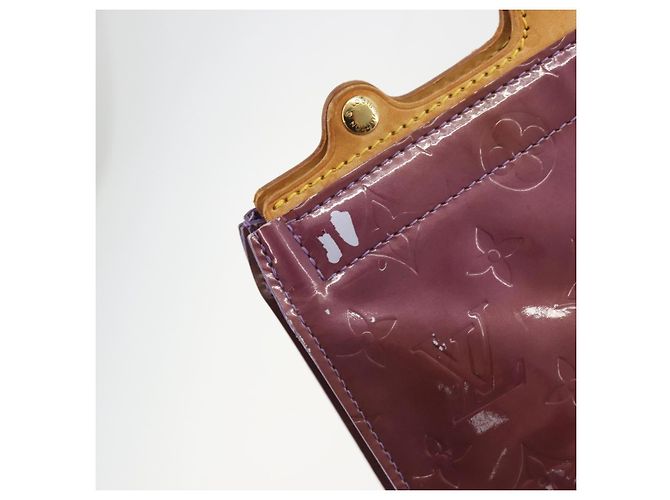 LOUIS VUITTON Monogram Vernis Stanton Hand Bag Viole M91079 LV Auth BA14859 Violet - vue 10