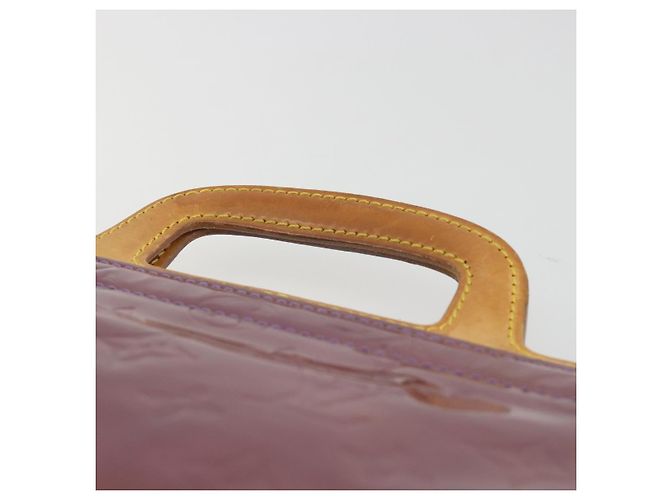 LOUIS VUITTON Monogram Vernis Stanton Hand Bag Viole M91079 LV Auth BA14859 Violet - vue 14