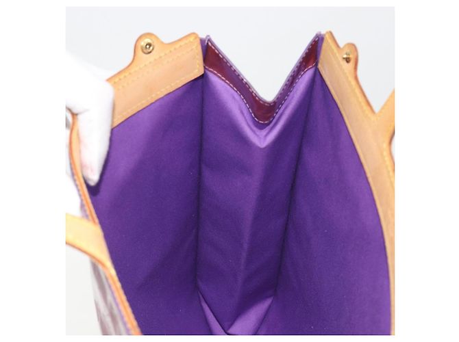 LOUIS VUITTON Monogram Vernis Stanton Hand Bag Viole M91079 LV Auth BA14859 Violet - vue 23