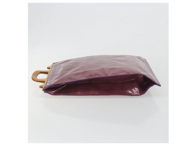 LOUIS VUITTON Monogram Vernis Stanton Hand Bag Viole M91079 LV Auth BA14859 Violet - vue 4
