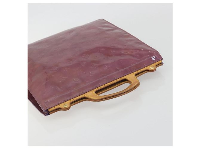 LOUIS VUITTON Monogram Vernis Stanton Hand Bag Viole M91079 LV Auth BA14859 Violet - vue 6