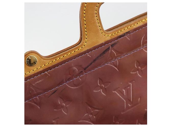 LOUIS VUITTON Monogram Vernis Stanton Hand Bag Viole M91079 LV Auth BA14859 Violet - vue 9