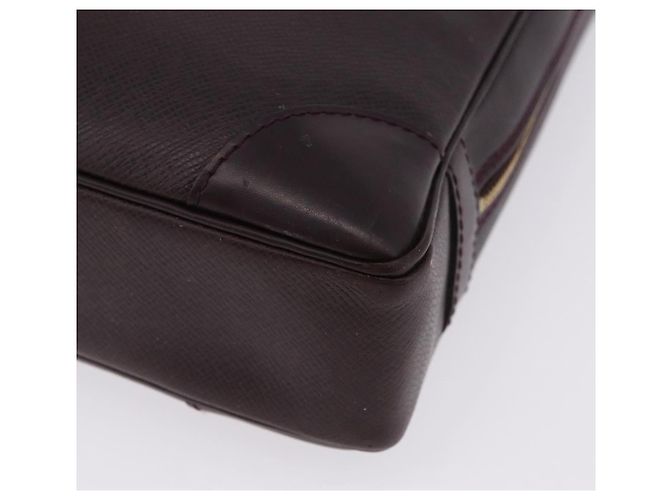 LOUIS VUITTON Taiga Porte Documents Voyage Bag Acajou M30635 LV Auth bs36765 Marrone - vista 16