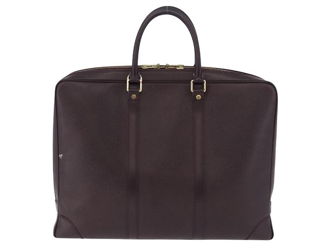 LOUIS VUITTON Taiga Porte Documents Voyage Bag Acajou M30635 LV Auth bs36765 Marrone - vista 2