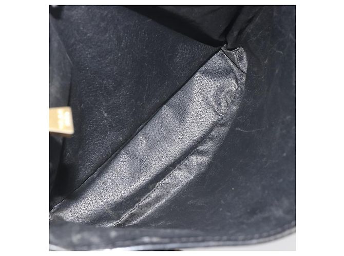 Céline Borsa Tote CELINE Macadam PVC Pelle Nero Tono Oro Auth BA14899 - vista 11